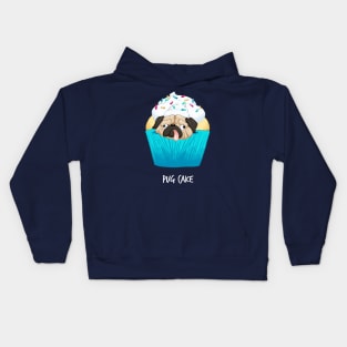 Pug Cake Kids Hoodie